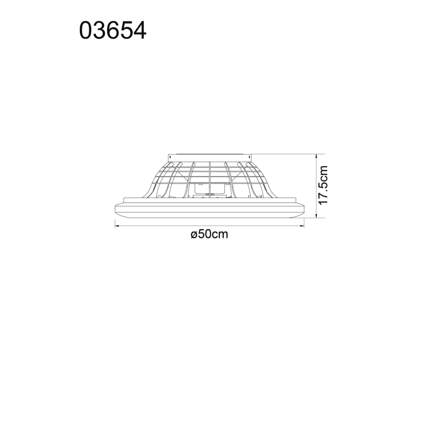 Globo - LED Prigušivi stropni ventilator LED/40W/230V 3000-6500K + daljinski upravljač