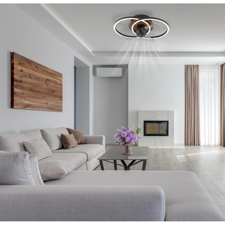 Globo - LED Prigušivi stropni ventilator LED/24W/230V 2700-6500K + daljinski upravljač