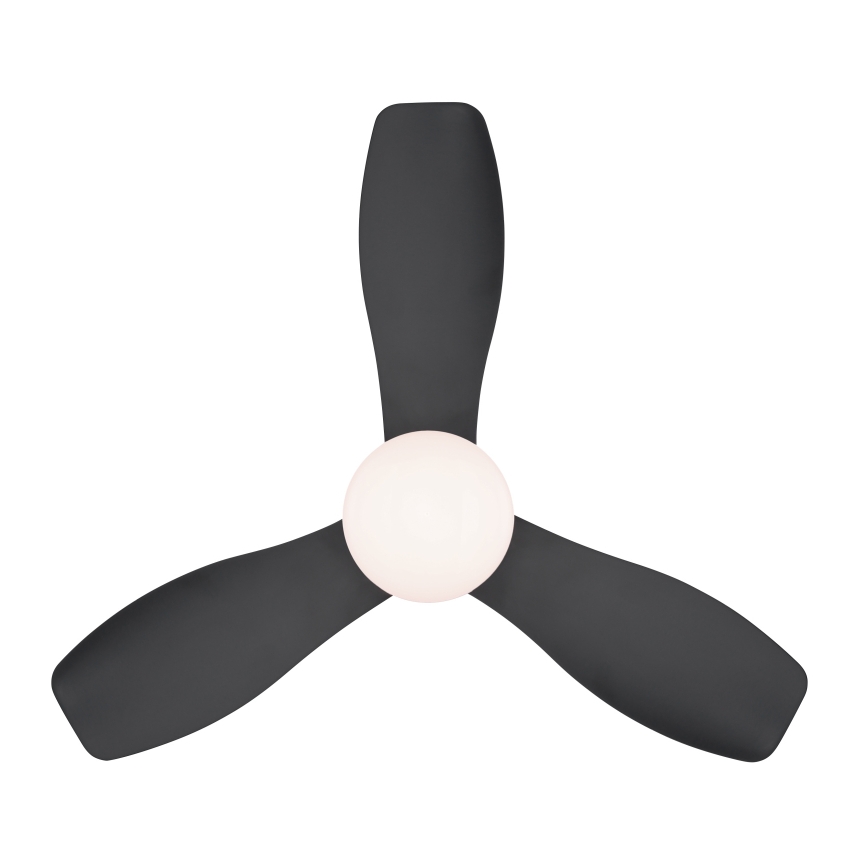 Globo - Prigušivi stropni ventilator s LED/15W/230V 2700-6500K crni + daljinski upravljač