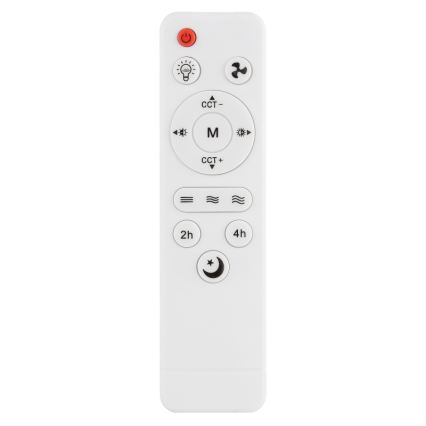 Globo - Prigušivi stropni ventilator s LED/15W/230V 2700-6500K crni + daljinski upravljač