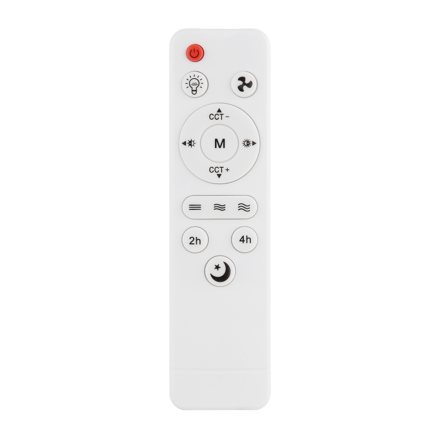 Globo - Prigušivi stropni ventilator s LED/15W/230V 2700-6500K crni + daljinski upravljač