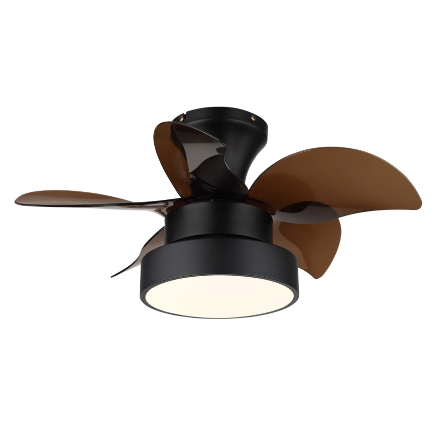 Globo - LED prigušivi stropni ventilator LED/22W/230V 3000/4500/6000K smeđi + daljinski upravljač