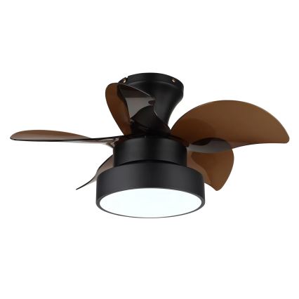 Globo - LED prigušivi stropni ventilator LED/22W/230V 3000/4500/6000K smeđi + daljinski upravljač