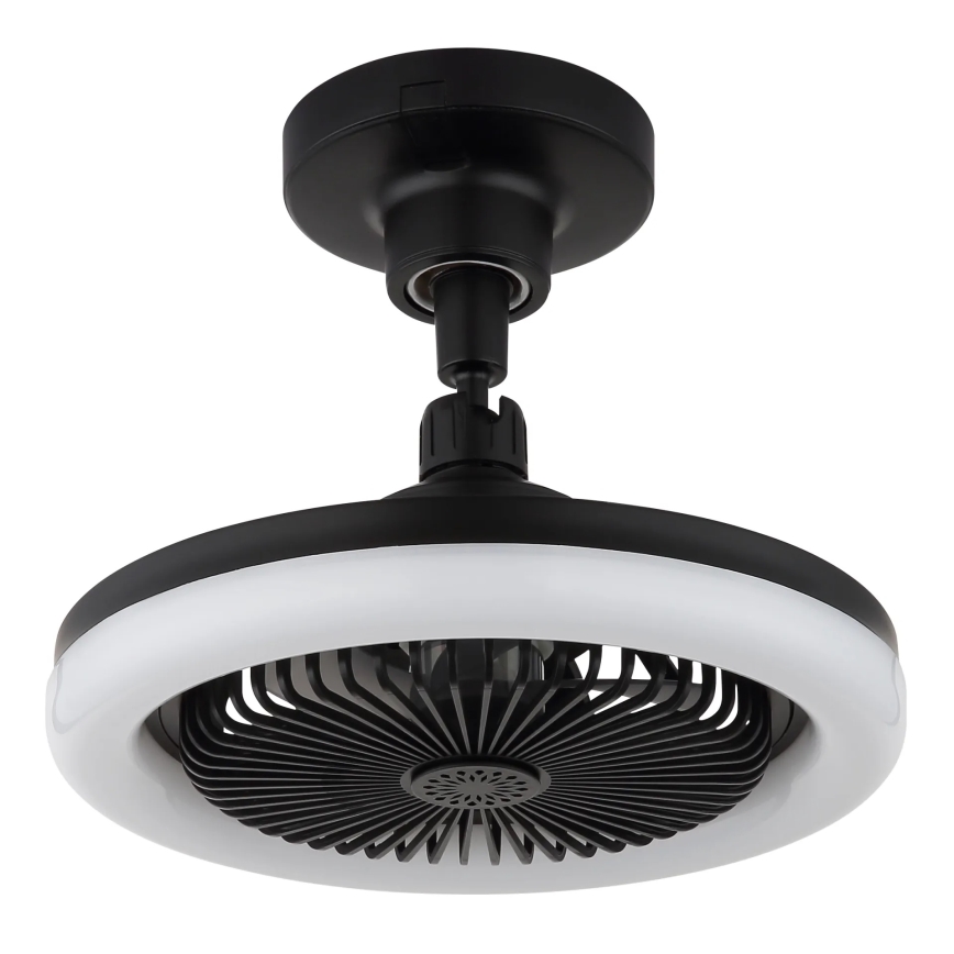 Globo - LED stropni ventilator s mogućnošću prigušivanja LED/20W/230V 3000-6500K crni + daljinski upravljač