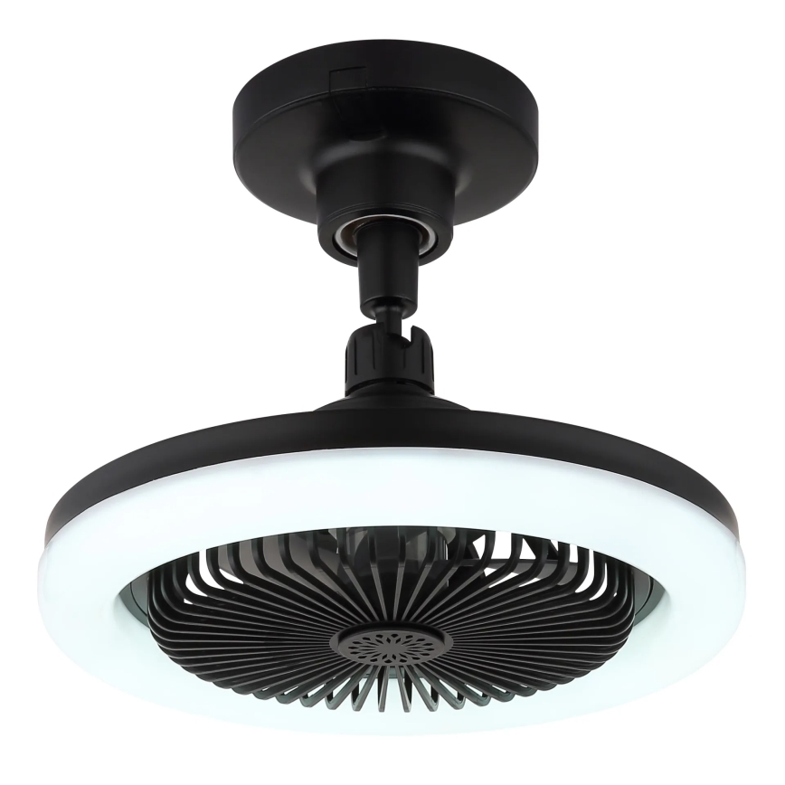 Globo - LED stropni ventilator s mogućnošću prigušivanja LED/20W/230V 3000-6500K crni + daljinski upravljač