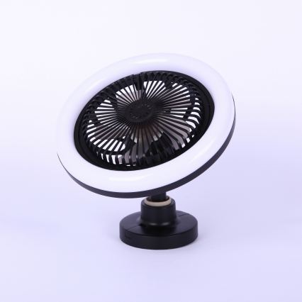 Globo - LED stropni ventilator s mogućnošću prigušivanja LED/20W/230V 3000-6500K crni + daljinski upravljač
