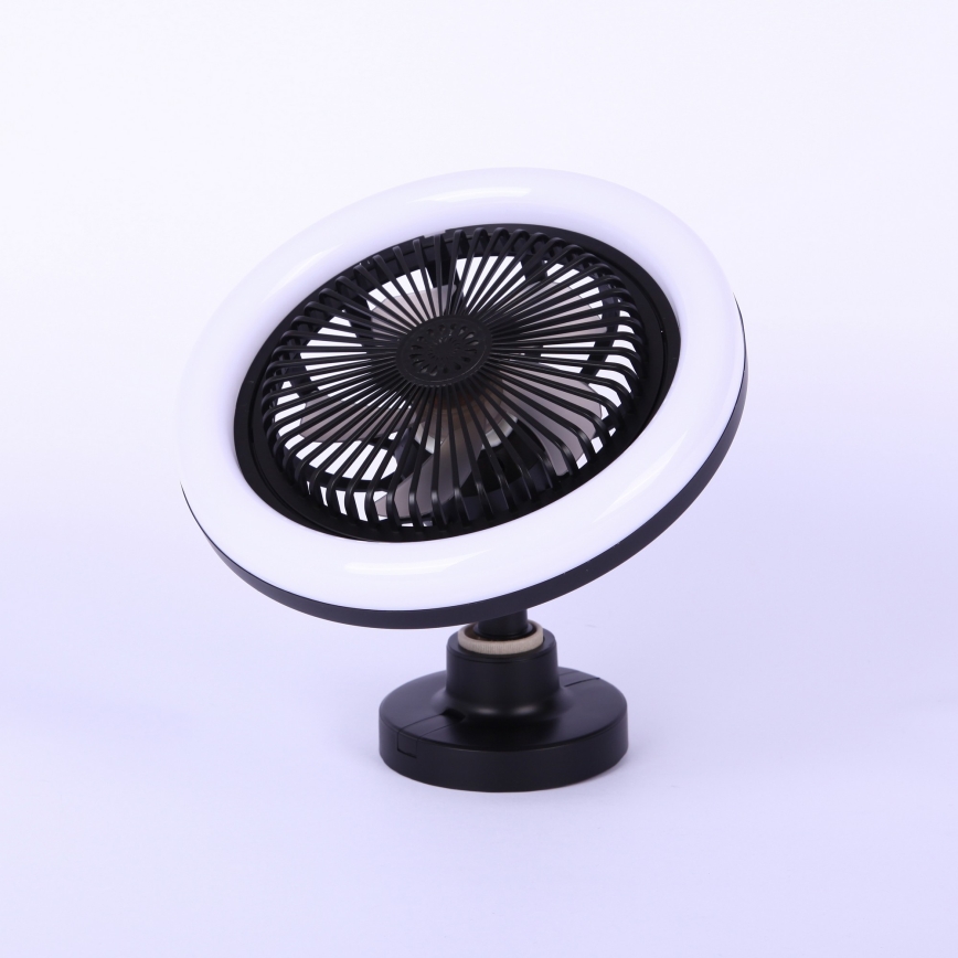 Globo - LED stropni ventilator s mogućnošću prigušivanja LED/20W/230V 3000-6500K crni + daljinski upravljač