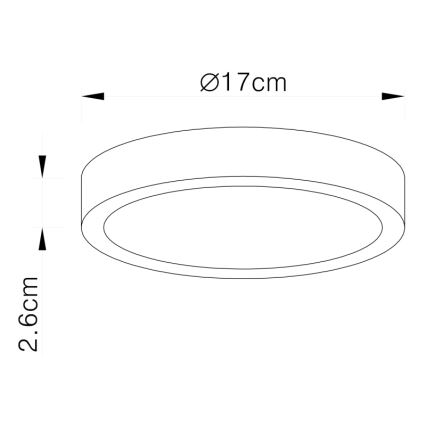 Globo - LED Prigušiva stropna svjetiljka LED/22W/230V