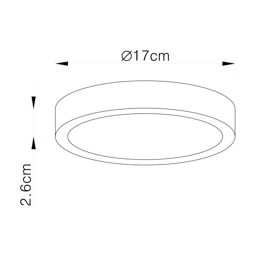 Globo - LED Prigušiva stropna svjetiljka LED/22W/230V