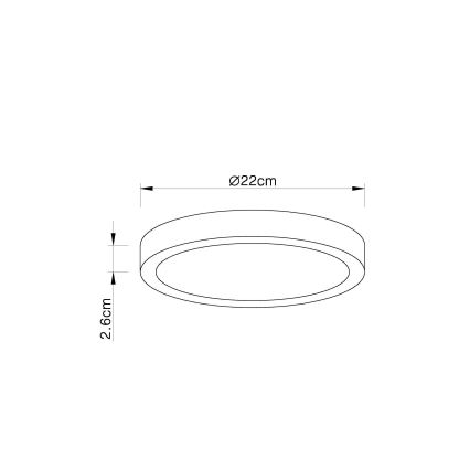 Globo - LED Prigušiva stropna svjetiljka LED/28W/230V