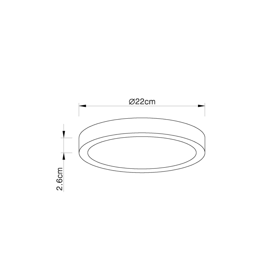 Globo - LED Prigušiva stropna svjetiljka LED/28W/230V