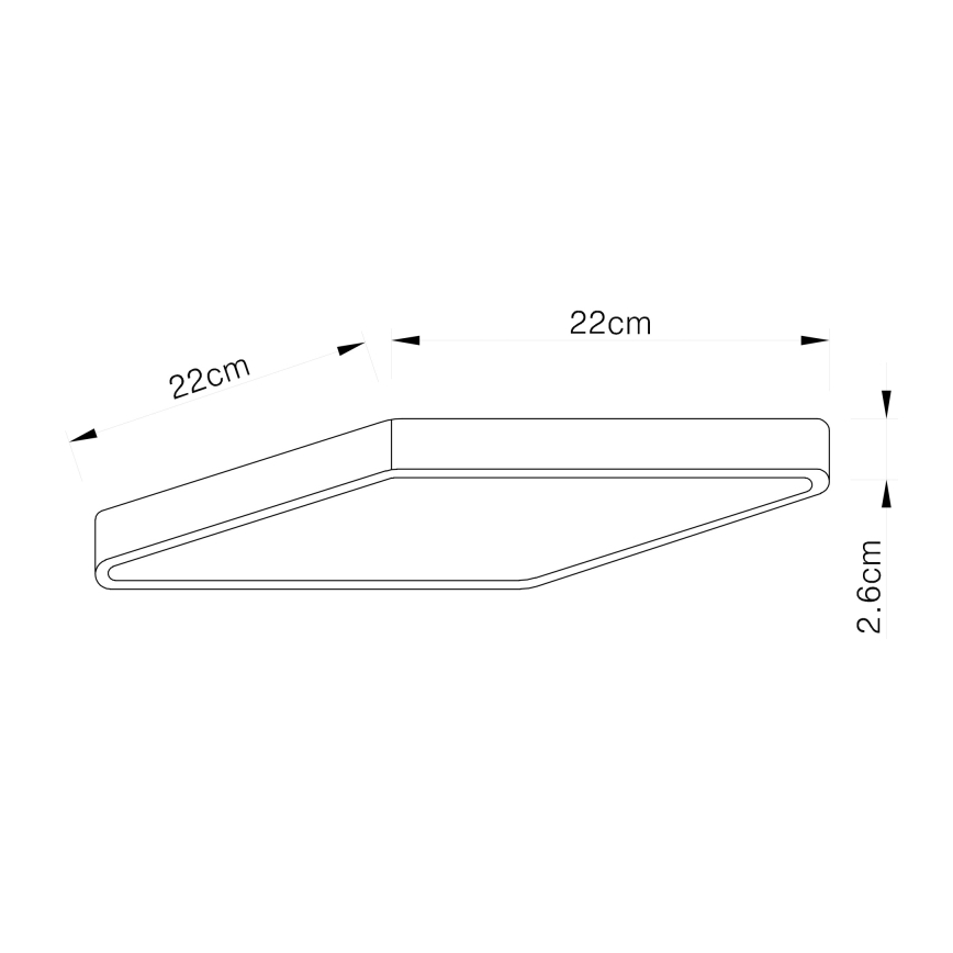 Globo - LED Prigušiva stropna svjetiljka LED/28W/230V