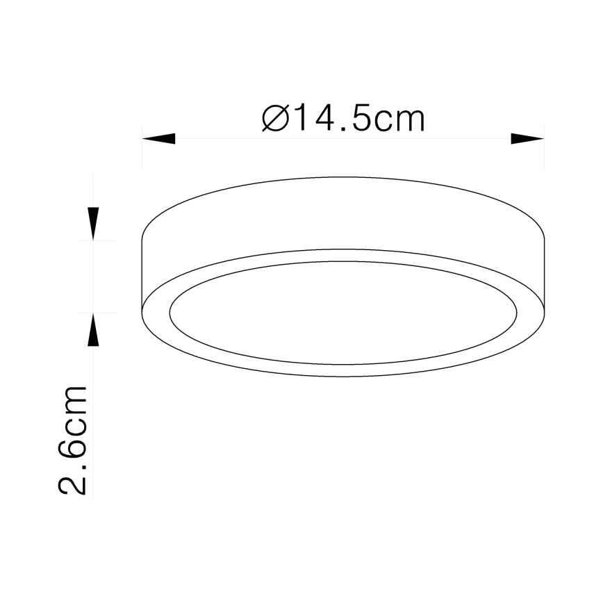 Globo 12366-15 - LED Stropna svjetiljka VITOS LED/15W/230V