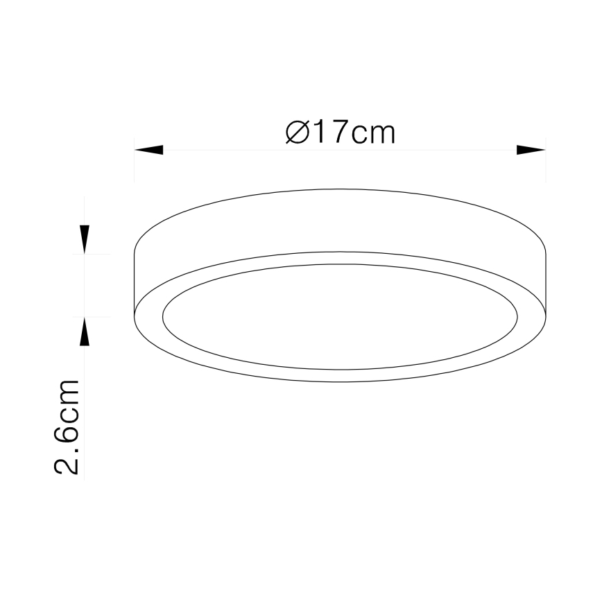 Globo - LED prigušivo stropno svjetlo LED/22W/230V