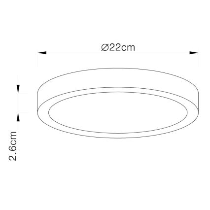Globo - LED Stropna svjetiljka LED/28W/230V