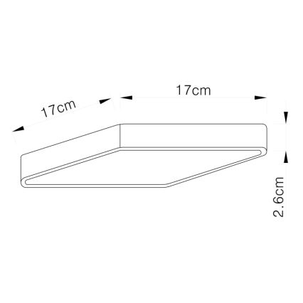 Globo 12367-22 - LED Stropna svjetiljka VITOS LED/22W/230V