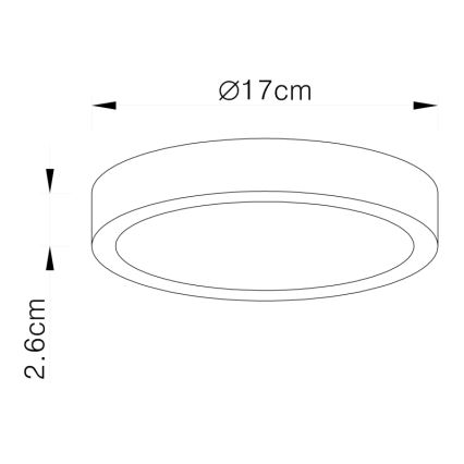 Globo - LED Prigušiva stropna svjetiljka LED/22W/230V