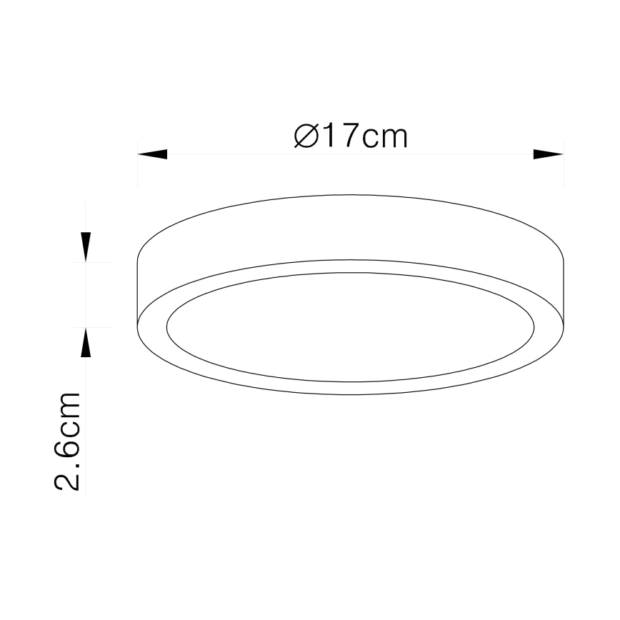 Globo - LED Prigušiva stropna svjetiljka LED/22W/230V