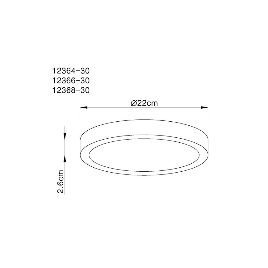 Globo - LED Prigušiva stropna svjetiljka LED/28W/230V