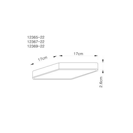 Globo - LED Stropna svjetiljka LED/22W/230V