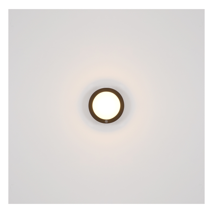Globo - LED Punjiva dodirna zidna svjetiljka LED/1,2W/3,7V pr. 15 cm 1800 mAh crna