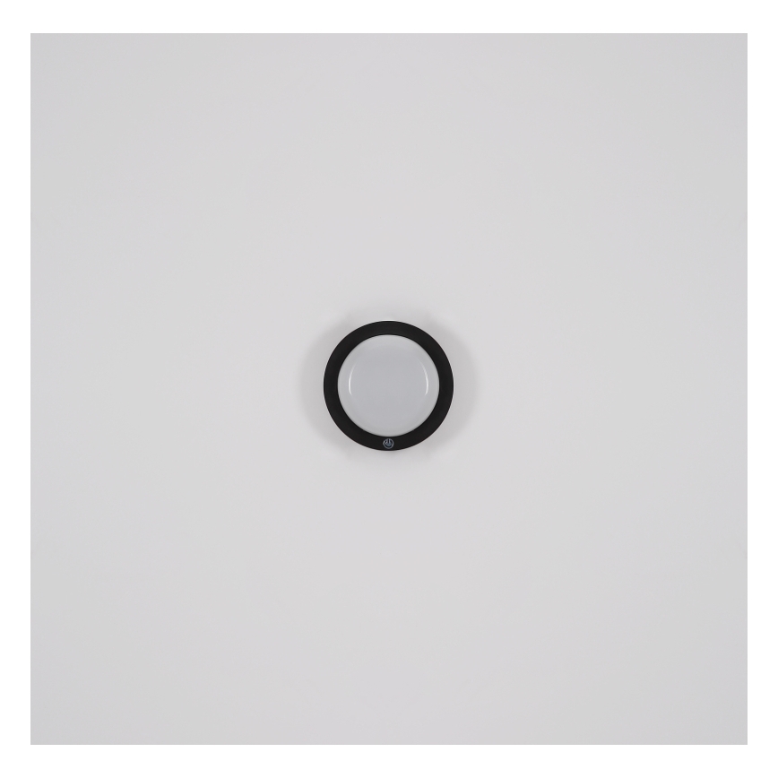 Globo - LED Punjiva dodirna zidna svjetiljka LED/1,2W/3,7V pr. 15 cm 1800 mAh crna