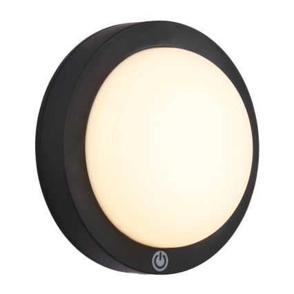 Globo - LED Punjiva dodirna zidna svjetiljka LED/1,2W/3,7V pr. 15 cm 1800 mAh crna