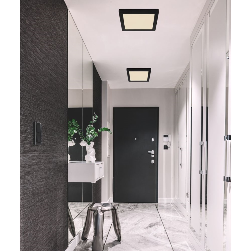 Globo - LED Stropna svjetiljka LED/18W/230V 3000/4000/6500K crna