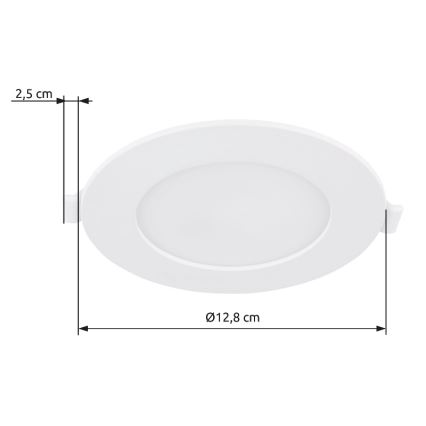 Globo - LED Ugradbena svjetiljka LED/6W/230V 4000K pr. 12,8 cm