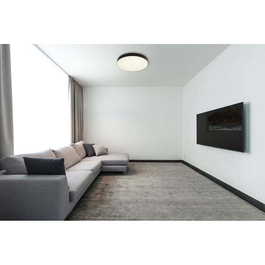 Globo - LED stropna svjetiljka LED/36W/230V 3000K/4000K/6500K promjer 40 cm crna