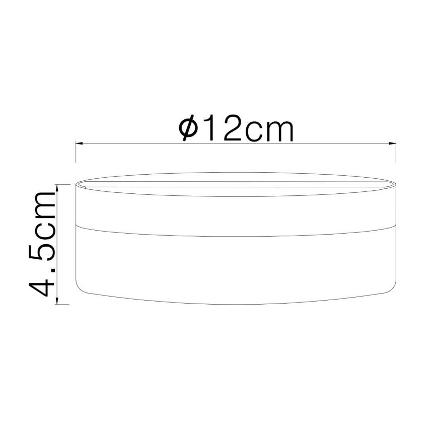 Globo - LED Stropna svjetiljka LED/8W/230V 4000K pr. 12 cm crna