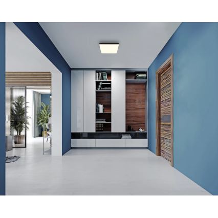 Globo - LED Stropna svjetiljka LED/18W/230V 4000K 30x30 cm crna