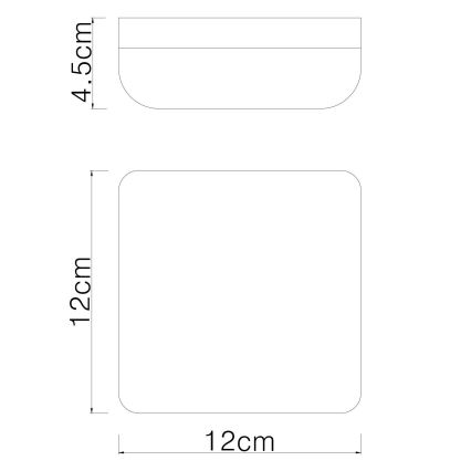 Globo - LED Stropna svjetiljka LED/8W/230V 4000K 12x12 cm bijela