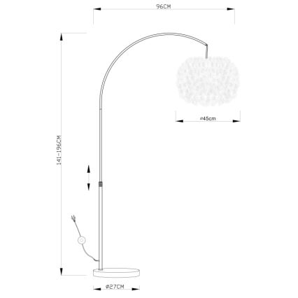 Globo - Podna lampa 1xE27/40W/230V