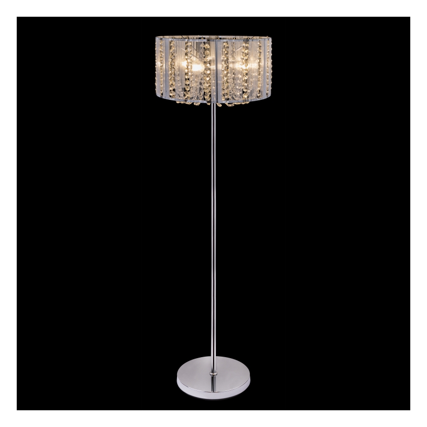 Globo - Kristalna podna lampa 4xE14/40W/230V