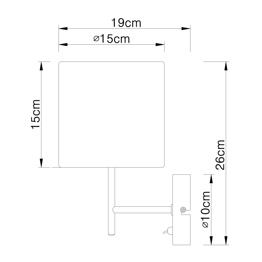 Globo - Zidna svjetiljka 1xE14/40W/230V