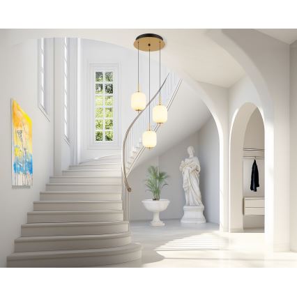 Globo - LED Luster na sajli LED/20W/230V