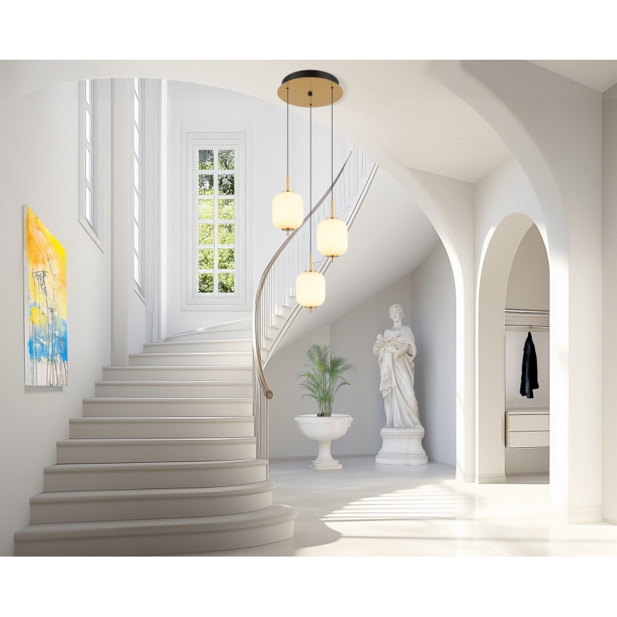 Globo - LED Luster na sajli LED/20W/230V