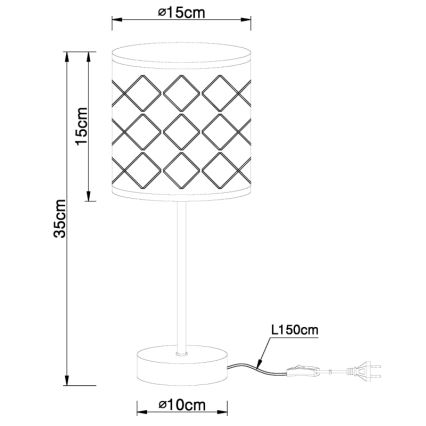 Globo - Stolna lampa 1xE14/40W/230V