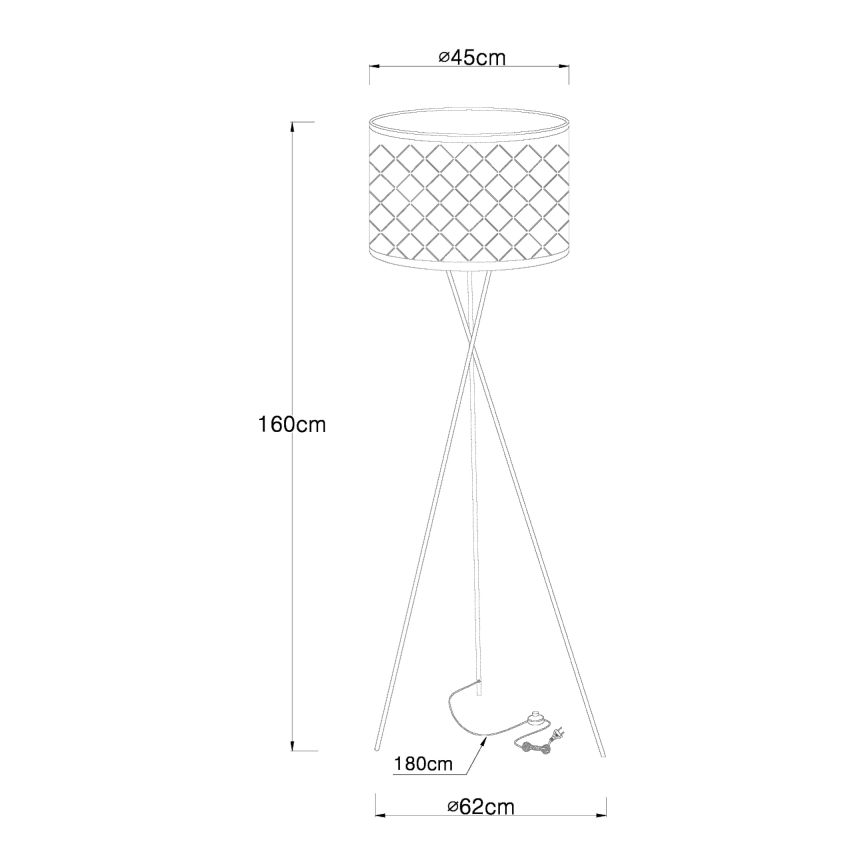 Globo - Podna lampa 1xE27/60W/230V