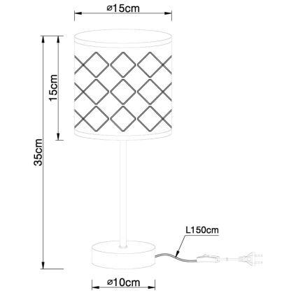 Globo - Stolna lampa 1xE14/40W/230V