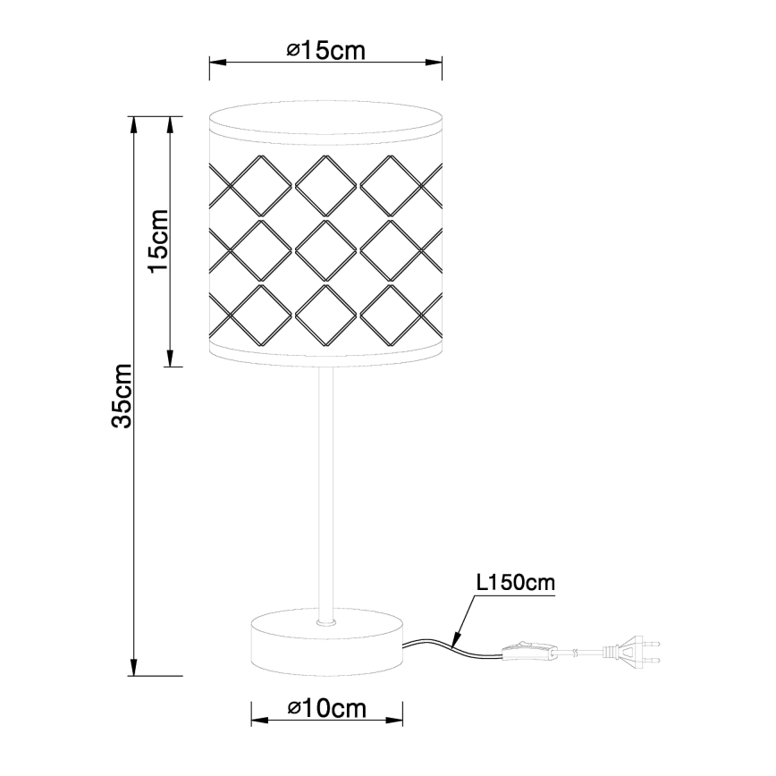 Globo - Stolna lampa 1xE14/40W/230V