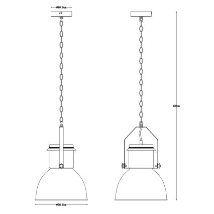 Globo - Luster na lancu 1xE27/40W/230V