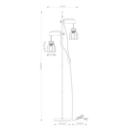 Globo - Podna lampa 2xE27/40W/230V