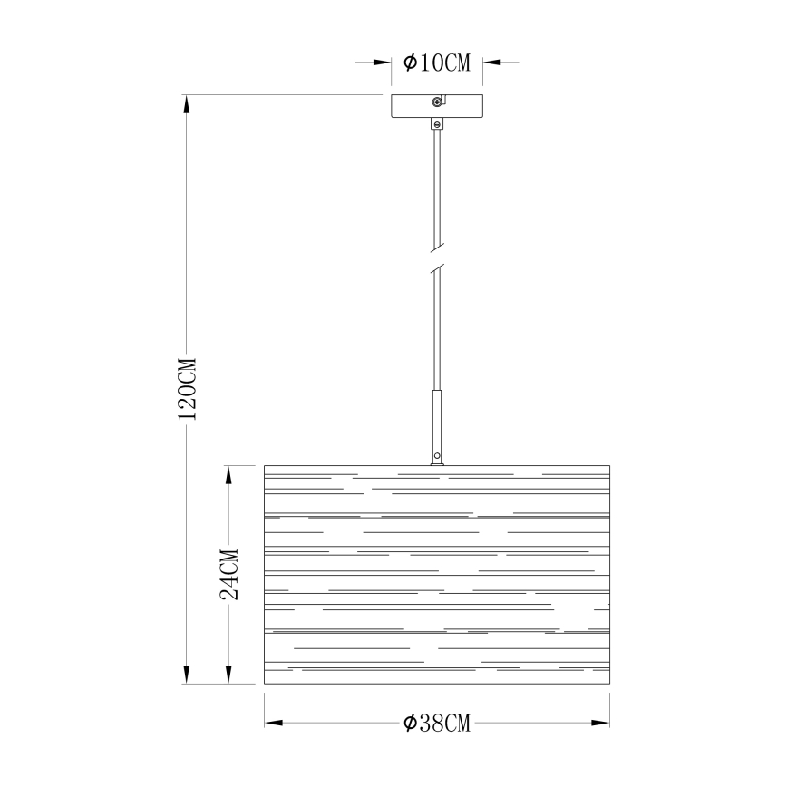 Globo 15341 - Luster na sajli BARCA 1xE27/40W/230V