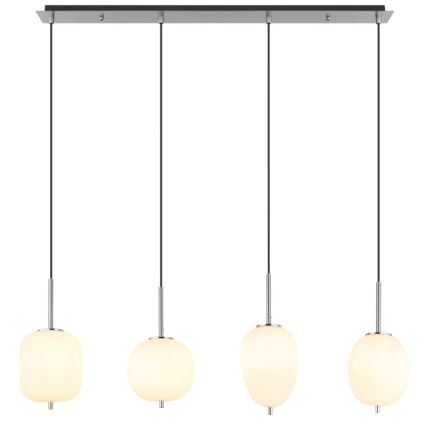 Globo - Luster na sajli 4xE14/40W/230V bijela