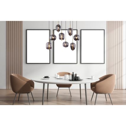 Globo - Luster na sajli 8xE14/40W/230V dimna