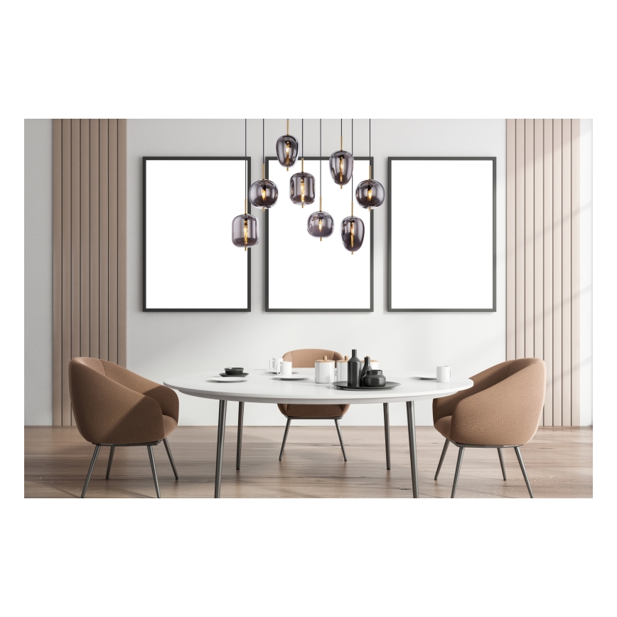 Globo - Luster na sajli 8xE14/40W/230V dimna