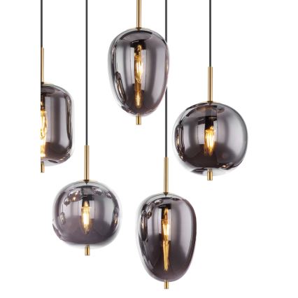 Globo - Luster na sajli 8xE14/40W/230V dimna