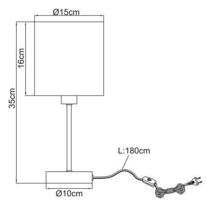 Globo - Stolna lampa 1xE14/25W/230V